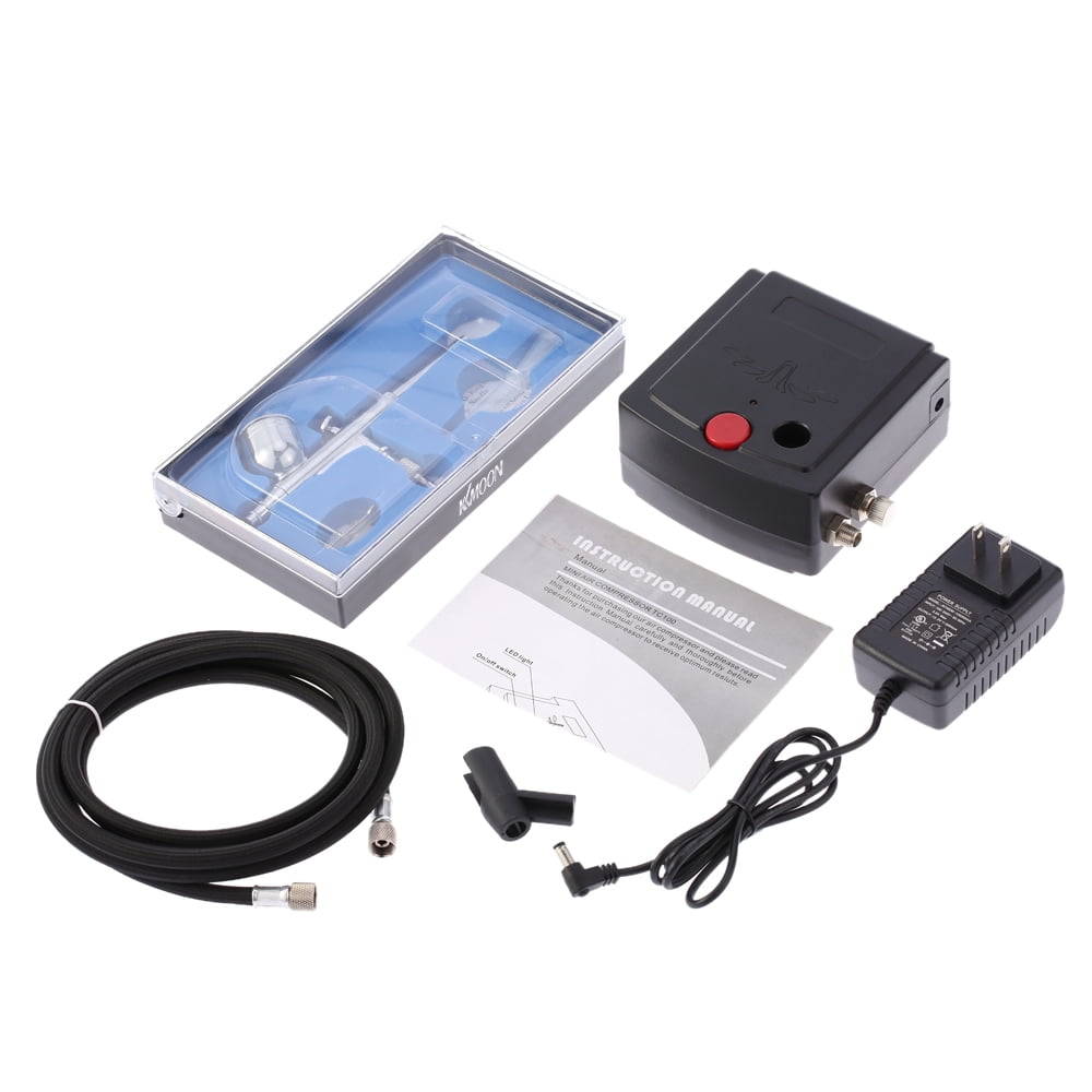 Airbrush,Compressor Kit Model Feed Professional Feed Kit Set Air Brush Cake Spray Airbrush Air Model Air Craft Cake Airbrush Kit Air Compressor Spray Model Brush Nail Feed Air Art Craft 100-