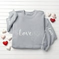 thumbnail image 4 of Womens Valentine’S Day Sweatshirts Long Sleeve Shirts Tops Love Heart Pullover Shirts Fashion Crewneck Tunics Tops, 4 of 6