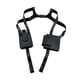 thumbnail image 5 of Bolso de hombro oculto bajo el brazo de piel sintética para mujer y hombre, elegante y antirrobo. Negro, 5 of 9
