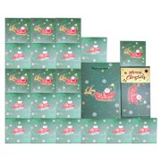 FnPti Surprise Gift Box Explosion for Money Christmas, Explosion Gift Box, Christmas Surprise Box, Joyful Surprise Gift Box Set, Novelty Explosion Box Xmas Gift, Green, 16 PCS