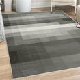 thumbnail image 1 of Palette Decorative Rug, Abstract Vortex Swirls and Shapes Pattern Vibrant Pastel Color Gradients, Quality Carpet for Bedroom Dorm and Living Room, 6 Sizes, Charcoal Grey, by Ambesonne, 1 of 4