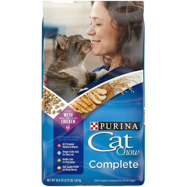 Purina Cat Chow High Protein Dry Cat Food, Complete, 3.15 lb. Bag ...