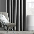 thumbnail image 3 of Bouclair Rideau Occultant en Chambray Gris Pâle 52x96 Po (132x244 cm), 3 of 10
