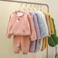 thumbnail image 5 of Taybagh Girls Outfits Size 6 Cute Plush Baby Clothes for Girls Warm Long Shirt Long Pants Casual Home Wear Pink 18-24 Months, 5 of 5