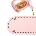 thumbnail image 4 of pitrice 5 Pieces Handbag Making Kit Bottom Handles Shoulder Straps Replacement Bag Handmade Repair Supplies DIY Craft for Beginners Pink, 4 of 7
