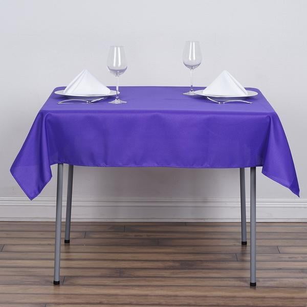 Efavormart 54x54" PURPLE Wholesale Linens Seamless Polyester Square