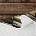 thumbnail image 5 of Erosebridal Fox Twin Quilt Set, Rustic Wood Twin Coverlet Set, 2pcs 1 Bedspread and 1 Pillowcase, 5 of 7
