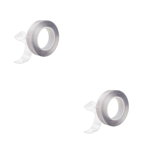 maskred Adhesive Tape Reusable Acrylic Double-sided Transparent Tapes Trimmable Pocket Sticky Wall Mirror Sticker Household Type 4 2Set