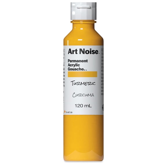 Tri-Art Art Noise Permanent Acrylic Gouache - Turmeric, 120 ml, Bottle