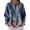 A-Dark Blue, variant on Tiweut Sweatshirts for Women Floral Print Button Front Hoodless Sweatshirt Pullover Long Sleeve Crewneck Blouse
