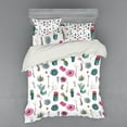 thumbnail image 2 of Ambesonne Cactus Bedding Set 3 Pcs, Springtime in Hawaii, Twin, Multicolor, 2 of 3