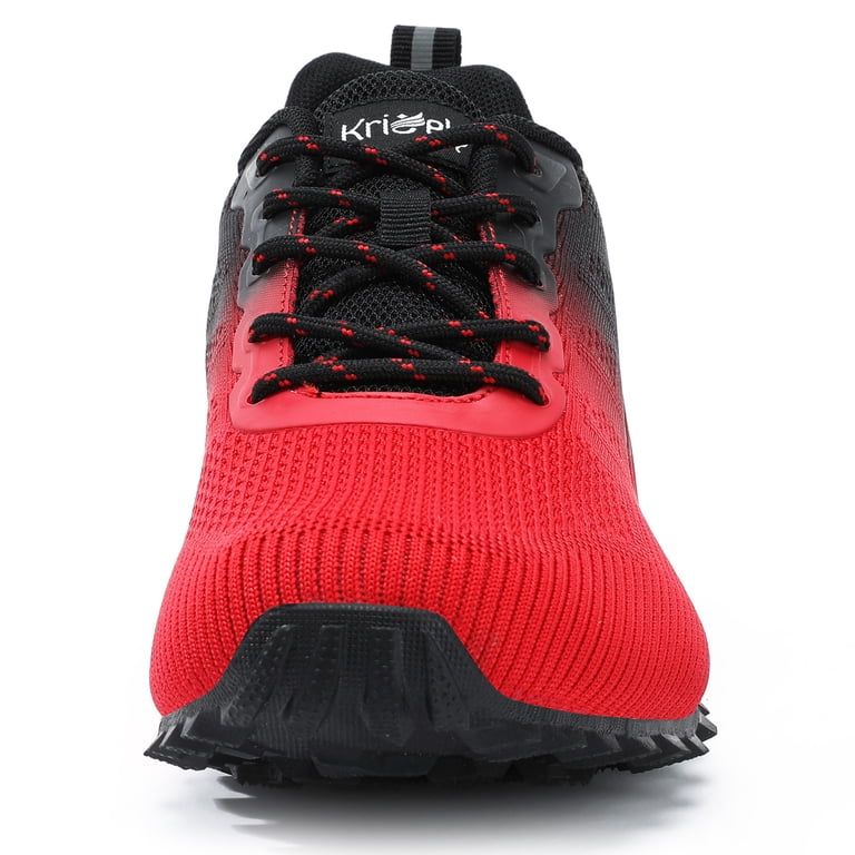Red and Black Men\'s Trail Sneakers by Kricely Kricely Men main image 2