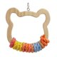 thumbnail image 1 of Bird Swing Toy Tresping Hammock Sun Conures Cockatiel jugando al juego Penca de madera Estilo A 18cmx19cm, 1 of 8