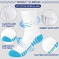 thumbnail image 3 of 12 Pairs Girls Crew Socks, Kids Athletic Socks for Toddler Girls (1-14 Years) Calf Cotton Sock School Running Sports, 3 of 7