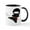 White/Black Inside, variant on CafePress - Lil Ninja Mug - 11 oz Ceramic Mug - Novelty Coffee Tea Cup