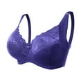 thumbnail image 1 of Women's Plus Size Full Coverage Underwire Bra, G Cup Support Adjustable Back Closure Breathable Lace Comfort for Large Bust, 1 of 4