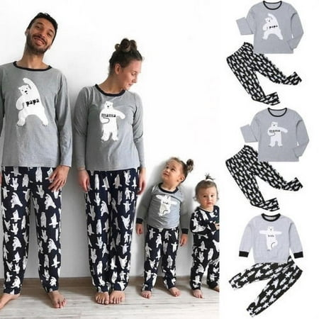 

XMAS PJs Family Matching Adult Women Kid Christmas Nightwear Pyjamas Set