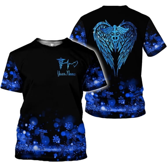 Personalized Name Nurse Shirt Nurse Gifts Nurse Graduation Gift Funny Nurse T-Shirt Gift Nursing Emergency Shirts (T-shirt, S)