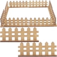 thumbnail image 1 of 12 piezas de valla de madera en miniatura para casa de muñecas, decoración de vallas de estacas, modelos de mini vallas de jardín para bonsáis, accesorios de micropaisajismo, color caqui, 1 of 7