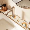 thumbnail image 2 of Yayeee Faucet Mat for Kitchen Sink 14.7" Diatomite Long Splash Guard Pad, Retro Rainbow, 2 Pack, 2 of 7