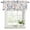 Navy blue, orange, variant on 2 Pack Valances for Window, Grey Brown Botanical Short Curtains for Kitchen Bedroom Living Room, Watercolor Spring Floral Summer Leaf Rod Pocket Small Window Treatment Valance Drapes 42 x 12 Inch