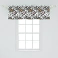 thumbnail image 2 of Ambesonne Butterfly Window Valance, Summer Season Animal, 54" X 18", Pale Pink Orange Black, 2 of 3