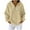 Beige, variant on Plus Size Waffle Knit Hoodie Tops for Women Lightweight Casual Quarter Zip up Long Sleeve Drawstring Hooded Pullover Sweatshirts Loose Oversized Baggy Sweaters with Pockets Navy XXXL