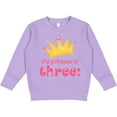 thumbnail image 2 of Inktastic 3rd Birthday Princess I'm Three Toddler Sweatshirt, 2 of 4