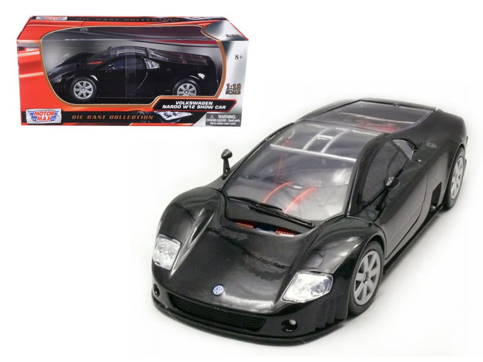 Motormax Ford GT Concept Black 1/12 Scale Diecast Model Toy Car