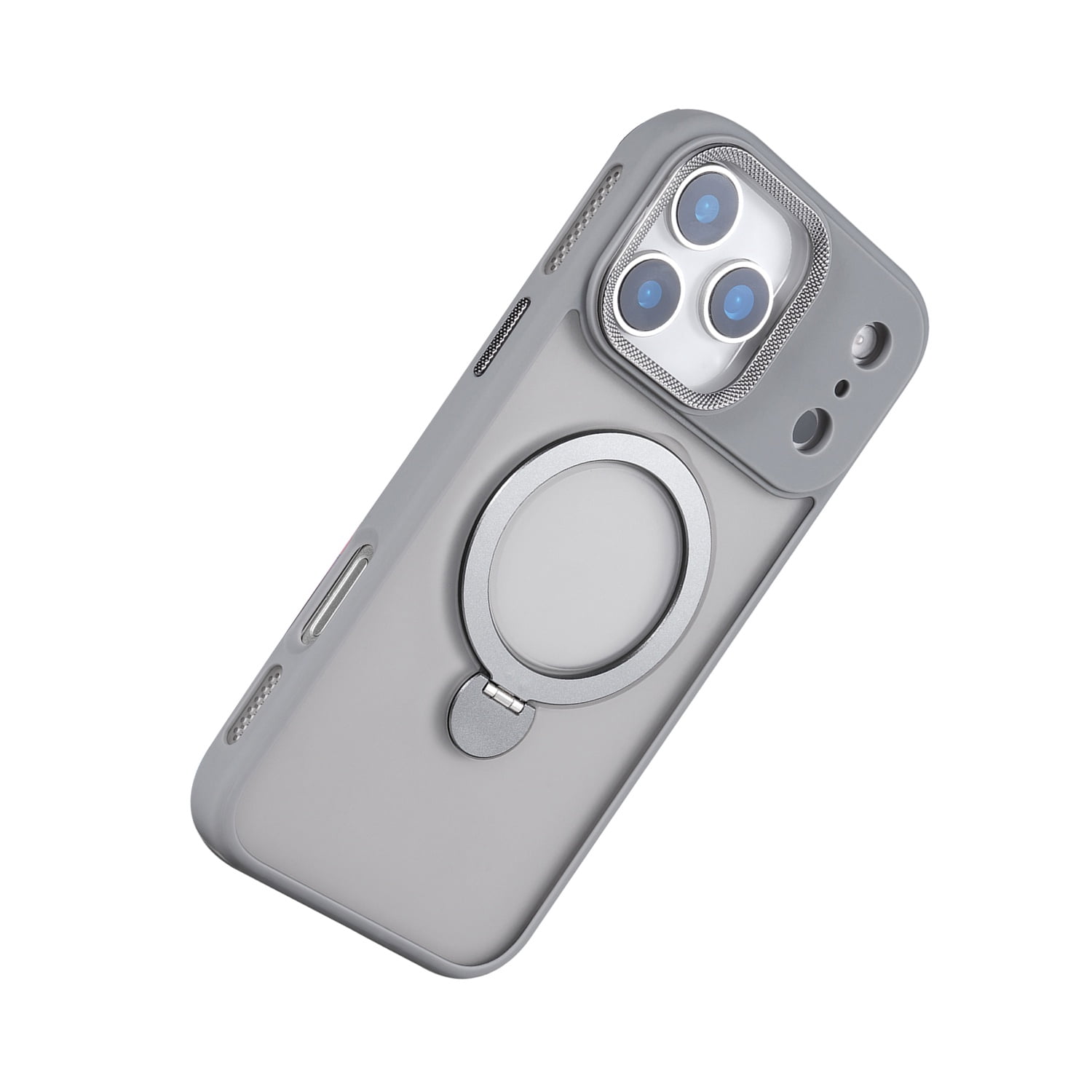 Magnetic Rotating Stand Case for iPhone 17 Pro - Gray