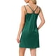 thumbnail image 3 of INSPIRAR CHIC Vestidos de Noche de Satén para Mujeres, Chemise, Vestido Deslizante, Vestido de Noche de Seda XL Verde, 3 of 6
