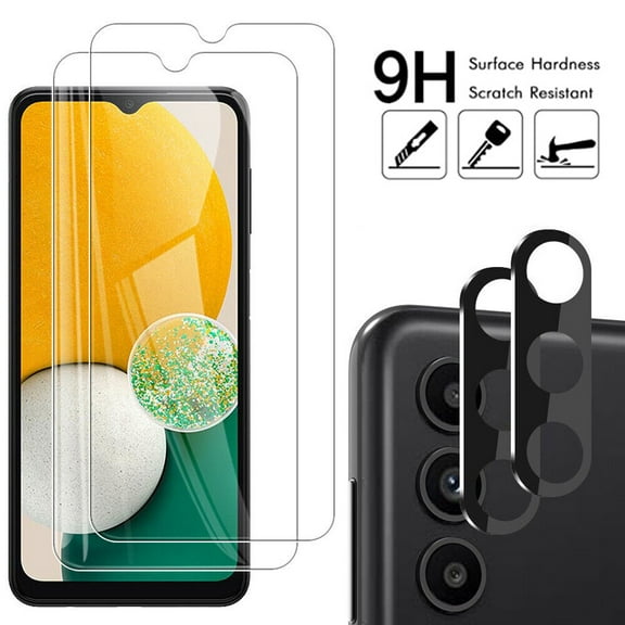 Aggxpf 2 2 Pack for A13 5G Screen Protector & Camera Protector Tempered Glass, Bubble Free, 9H Hardness Screen Protector