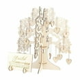 Wedding Guest Book Alternatives Wooden Wishing Tree Guest Book Reception With 100 Blank Hearts