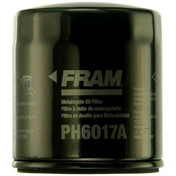 Fram Motorcycle Oil Filter, PH6017A (2-Pack) Bundle