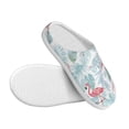thumbnail image 3 of Disketp Tropical Flamingo Women's Men's Slippers Plush Slip-On House Slipper for Winter Indoor Soft Cushion Non-slip Fluffy Slides Slippers-8, 3 of 7