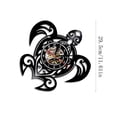 thumbnail image 3 of Vintage Vinyl Record Wall Clock - Turtle Design, Quiet Sweep Movement, Battery Operated Home Decor for Living Room or Office, 3 of 6