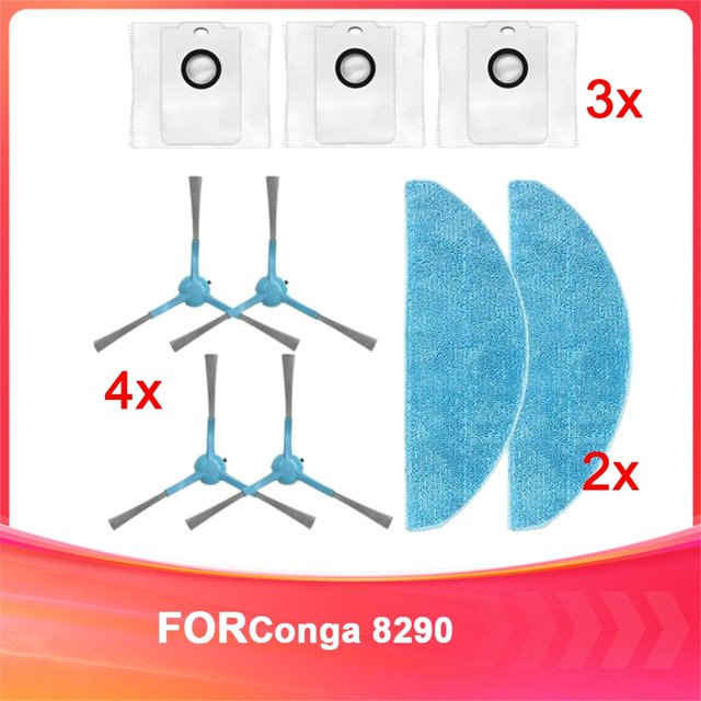 Accesorios para Aspiradora Robot para 8290: Cepillo Lateral y Trapeador de Repuesto