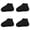 Black L, variant on KGJQ 1 Pair Rainy Shoe Covers, Anti-Slip Thickened Soles Stretchable Shoe Covers, Waterproof Sneaker Covers for Outdoor Sports