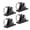 4 pack, variant on Marine Awning Mounting Set Bimini Top Deck Hinge Nylon Brackets and Stainless Fasteners for Sailboats Canopy