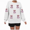 thumbnail image 4 of Godom Halloween Sweatshirts for Women Ghost Graphic Crewneck Long Sleeve Pullover Tops Loose Fit Soft Knit Ribbed Casual Fall Winter Outfits, 4 of 6