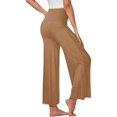 thumbnail image 4 of Women Low Rise Wide Leg Flared Sweatpants Fold Over Leggings Lounge Yoga Pants L, 4 of 5