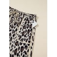 thumbnail image 6 of Women's Khaki Leopard Print Wide Leg Pants – Stylish Casual Drawstring Trousers for Daily Wear [ZhiHiMeRi] | 4X, 6 of 10