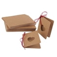 thumbnail image 1 of 50pcs Tag Kraft Paper Tag with Red Rope Hollow Heart Shape Lable for Wedding Birthday Decoration, 1 of 8