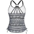 thumbnail image 6 of Clean Women Tank Top Only Strappy Swim Tops Drawstring Tummy Control Bathing Suit Top Modest Cropes Camisole Swim Tanks No Bottom Cami Holiday Beach Clothes Trends Summer 2025, 6 of 6