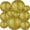 Golden, variant on Firefly Hope Round Paper Lantern Set, 10 Pcs Hanging Decor Lamps, Versatile Decorations for Festivals, Weddings, Parties and Indoor Styling, Orange