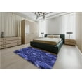 thumbnail image 4 of Ahgly Company Indoor Rectangle Patterned Denim Dark Blue Area Rugs, 5' x 8', 4 of 6