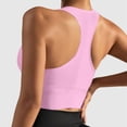 thumbnail image 4 of QSAWXQZ Women's Ribbed Crop Tank Top Built in Padded Racerback Scoop Neck Sleeveless Cut Slim Breathable Muscle Shirt for Gym Athleisure Wear L, 4 of 6