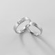 thumbnail image 4 of Fashion Simple Couple Rings Silver Plated Cute Kitten Adjustable Open Rings Banmo, 4 of 5