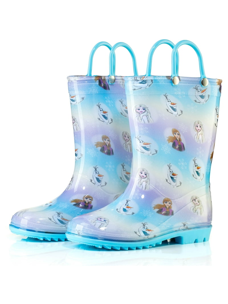 Disney Frozen Toddler Girl Rain Boots, Lightweight, Waterproof