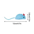 thumbnail image 3 of Cat Toy Mouse, Candy-colored Pink Plush Chew Toy, 1 Pack For Indoor Cat Self-play Boredom Relief, 3 of 9